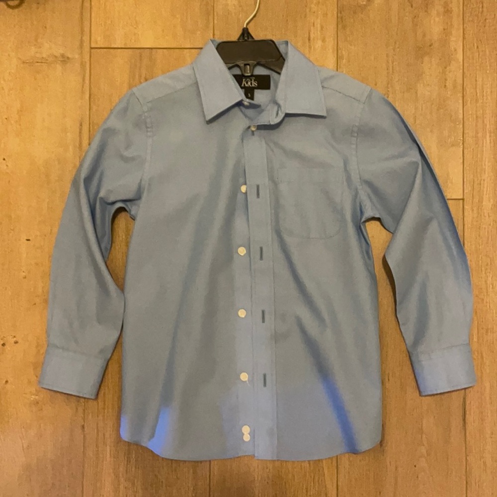 Boys blue dress shirt